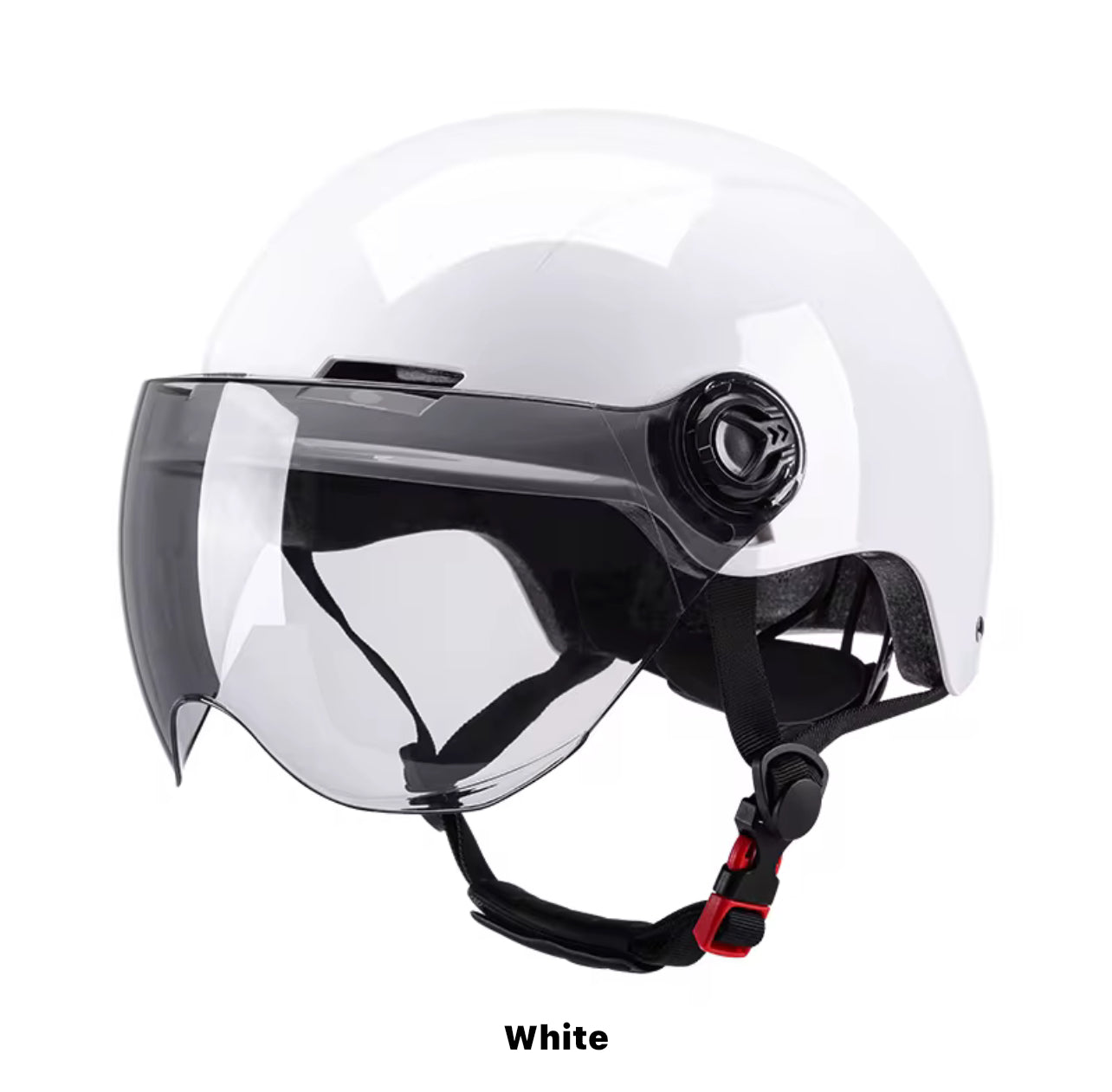 Scooter Riding Helmet - Half Open Face with Sun Visor