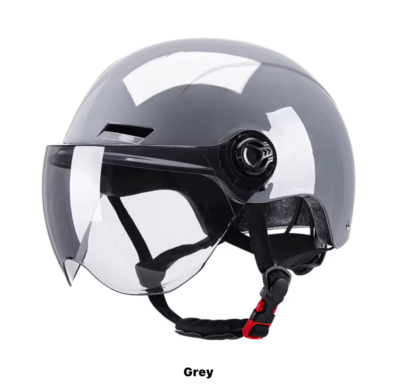 Scooter Riding Helmet - Half Open Face with Sun Visor