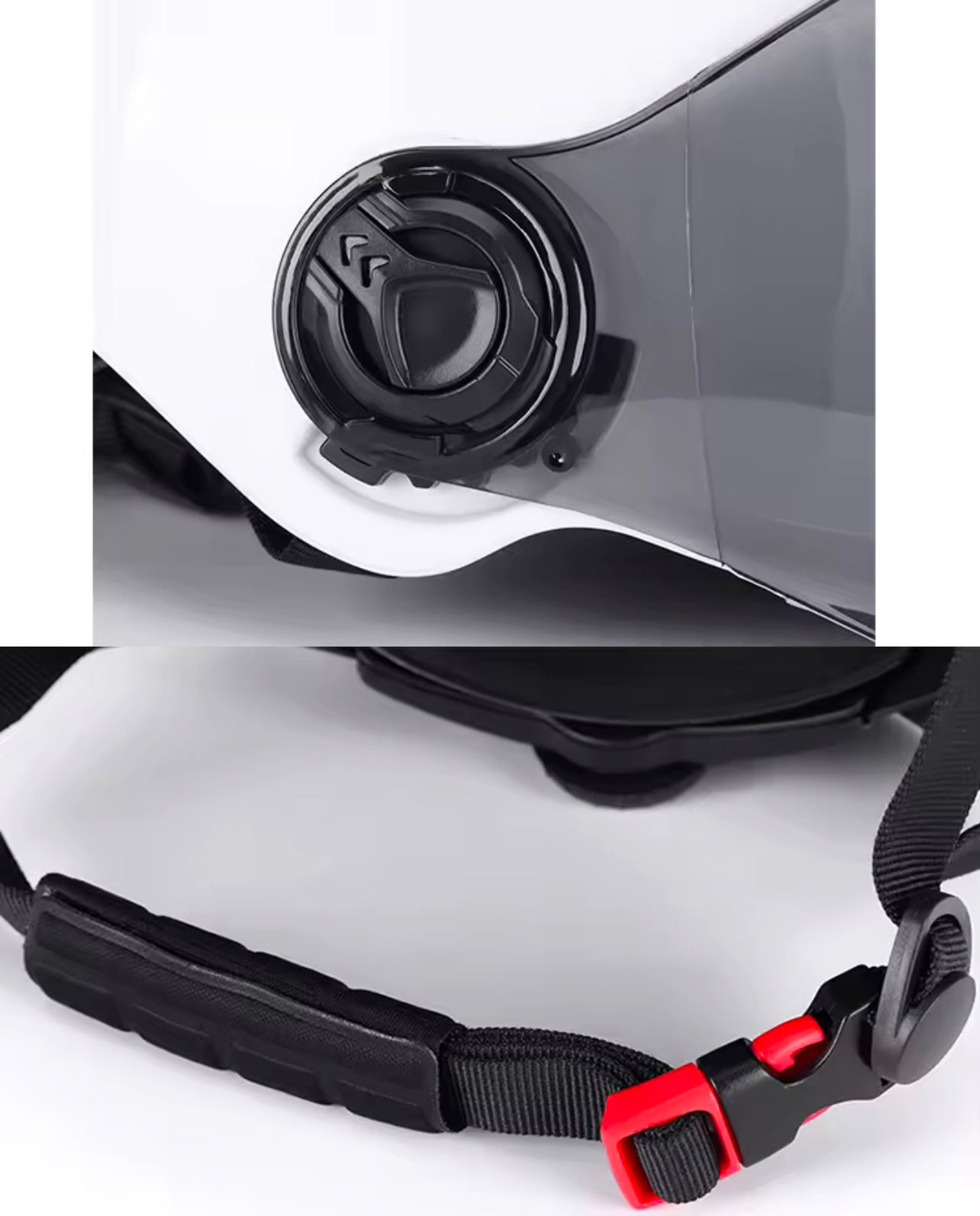 Scooter Riding Helmet - Half Open Face with Sun Visor