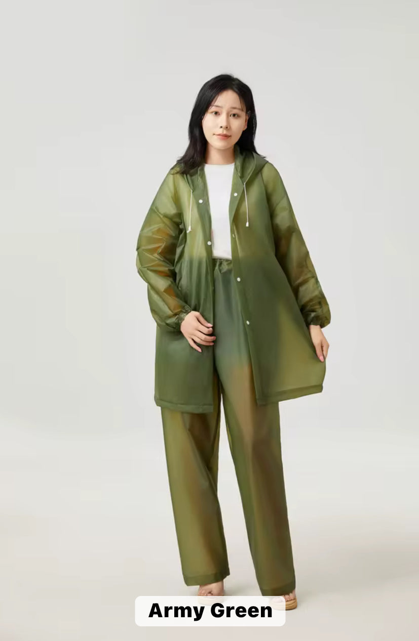 Rain Coat - Waterproof and Reflective Motorcycle Rain Coat