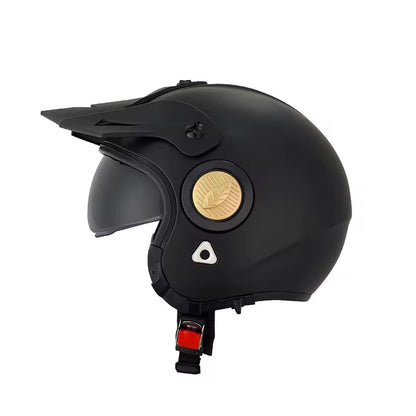 Retro Modular Half helmet with flip up Visor